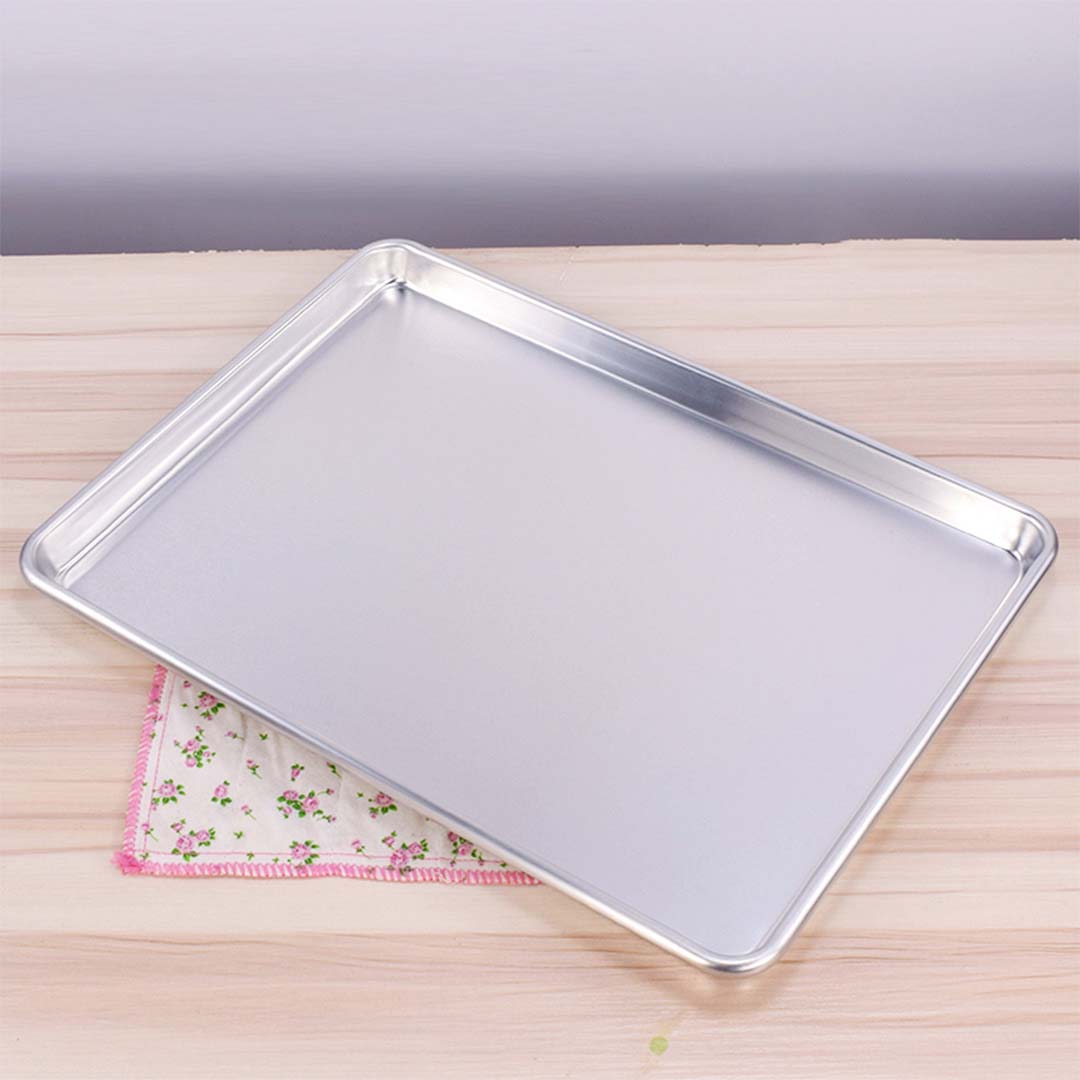 SOGA Aluminium Oven Baking Pan Cooking Tray for Baker Gastronorm 60*40*5cm