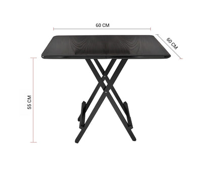 SOGA 2X Black Portable Table Foldable Multifunctional Furniture Home Decor