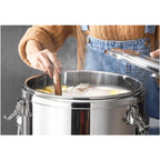 SOGA 2X 7.9 Gal Stainless Steel Insulated Stock Pot Dispenser Hot & Cold Beverage Container With Tap