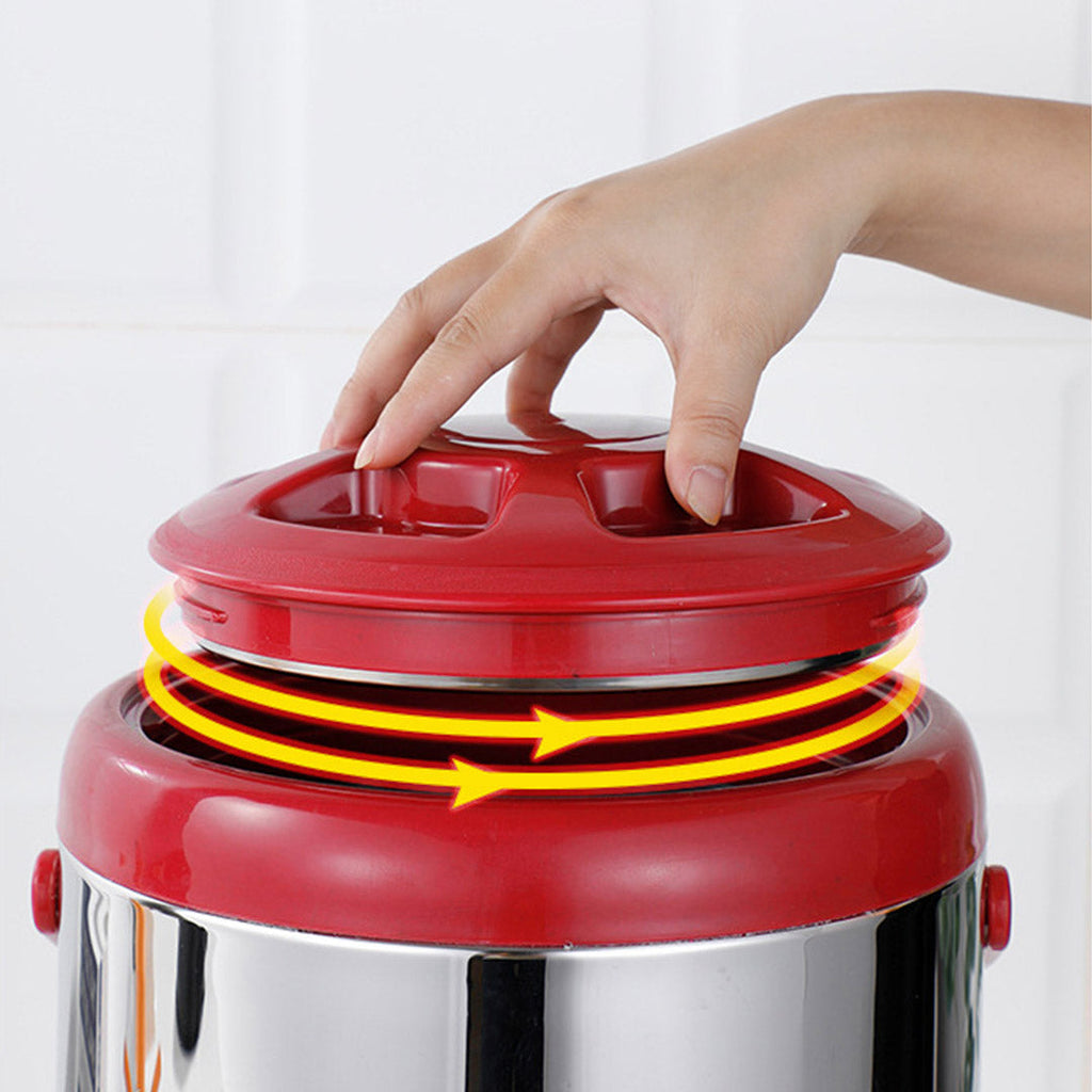 SOGA 3.2 Gal Portable Insulated Cold/Heat Coffee Tea Beer Barrel Brew Pot With Dispenser