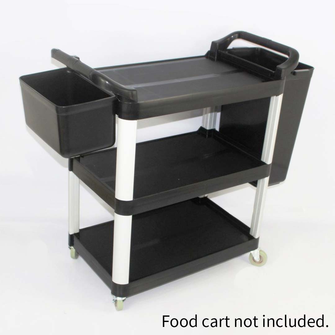 SOGA Small Food Trolley Utility Cart Waste Storage Bin