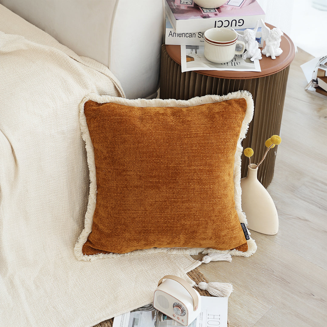 SOGA 45cm Rust Orange Pillowcase