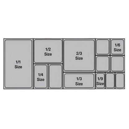 SOGA 100mm Clear Gastronorm GN Pan 1/1 Food Tray Storage Bundle of 2 with Lid