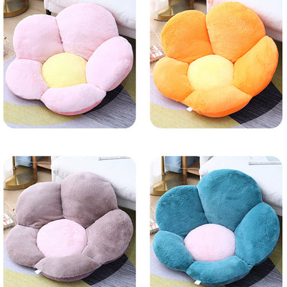 SOGA 2X Pink Whimsical Big Flower Shape Cushion Soft Leaning Bedside Pad Floor Plush Pillow Home Decor