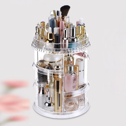 SOGA 360 Degree Rotating Makeup Organiser Cosmetics Holder Display Stand Skincare Home Decor