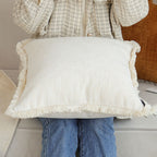 SOGA 45cm Cream White Pillowcase