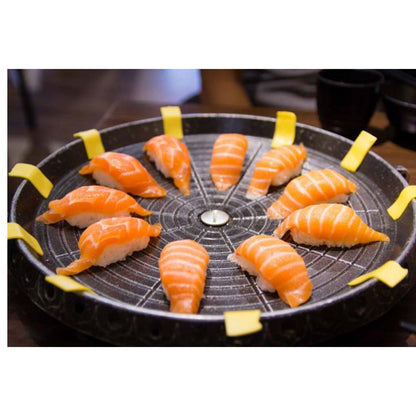 SOGA 2X Portable Korean BBQ Butane Gas Stove Stone Grill Plate Non Stick Coated Round