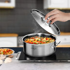 SOGA Stock Pot 32Lt Top Grade Thick Stainless Steel Stockpot 18/10