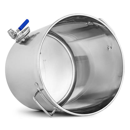 SOGA Stainless Steel Brewery Pot 98L With Beer Valve 50*50cm