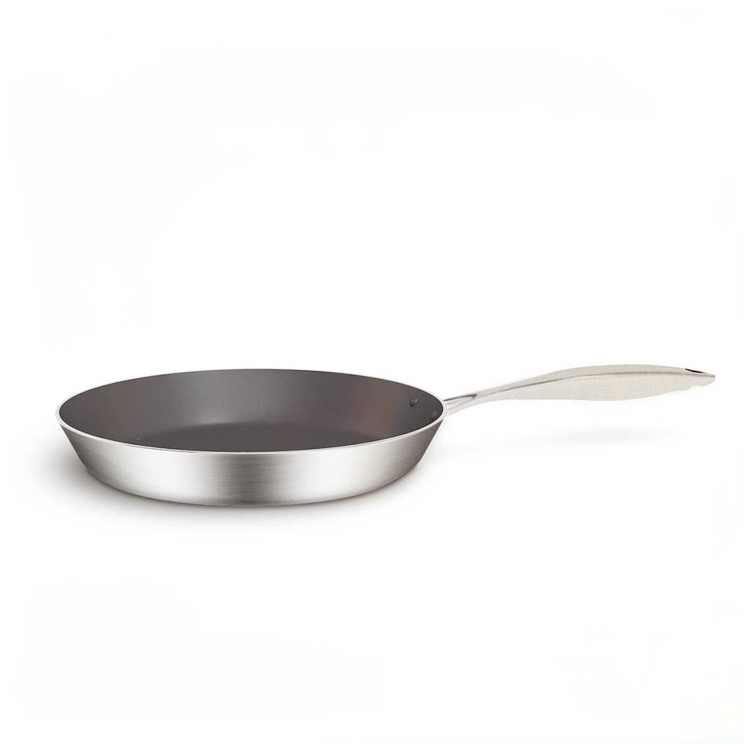 SOGA Stainless Steel Fry Pan 24cm 30cm Frying Pan Skillet Induction Non Stick Interior FryPan