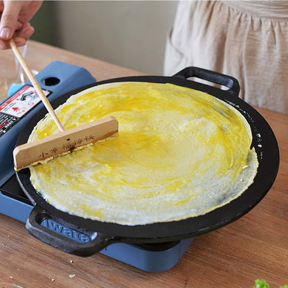 SOGA 2x Cast Iron Induction Crepes Pan Baking Cookie Pancake Pizza Bakeware