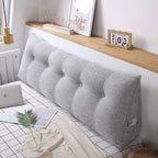 SOGA 4X 180cm Silver Triangular Wedge Bed Pillow Headboard Backrest Bedside Tatami Cushion Home Decor