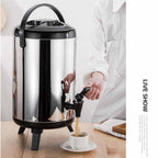SOGA 14L Portable Insulated Cold/Heat Coffee Tea Beer Barrel Brew Pot With Dispenser