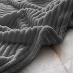 SOGA 2X Throw Blanket Warm Cozy Striped Pattern Thin Flannel Coverlet Fleece Bed Sofa Comforter