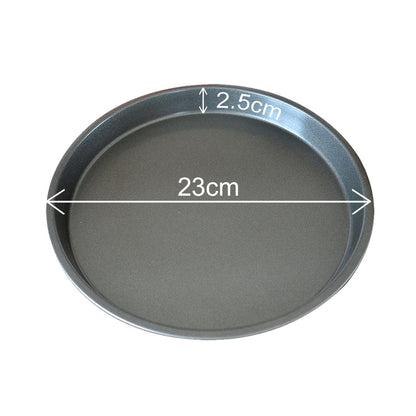 SOGA 9-inch Round Black Steel Non-stick Pizza Tray Oven Baking Plate Pan