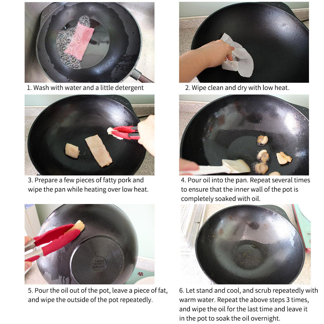 SOGA 2X 4 Mold Multi-Portion Cast Iron Breakfast Fried Egg Pancake Omelet Fry Pan