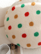 SOGA 45cm Colorful Polka Dot Round Pillowcase