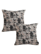 SOGA 2X 45cm Black & Beige Textured Pillowcase