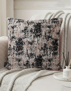SOGA 2X 45cm Black & Beige Textured Pillowcase
