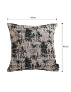 SOGA 2X 45cm Black & Beige Textured Pillowcase