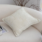 SOGA 2X 45cm Cozy Cream Textured Throw Pillowcase