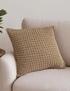 SOGA 2X 45cm Cozy Brown Geometric Knit Polyester Pillow Cover