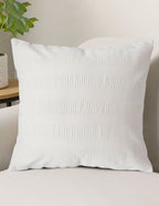 SOGA 2X 45cm Cream Corduroy Polyester Throw Pillow Cover