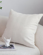 SOGA 2X 45cm Cream Corduroy Polyester Throw Pillow Cover
