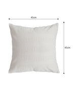 SOGA 2X 45cm Cream Corduroy Polyester Throw Pillow Cover