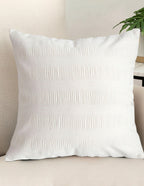 SOGA 2X 45cm Cream Corduroy Polyester Throw Pillow Cover