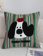 SOGA 2X 45cm Christmas Dog Pillow Cover - Holiday Striped Pillowcase