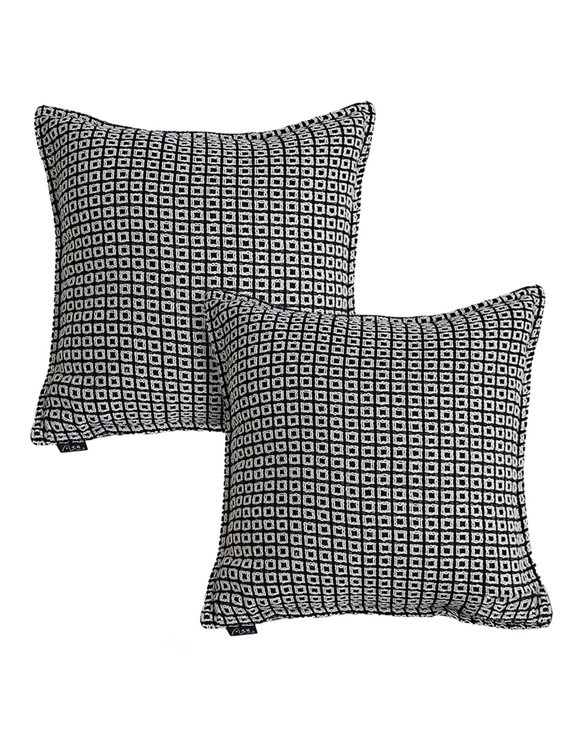 SOGA 2X 45cm Monochrome Black & White Decorative Polyester Pillowcase