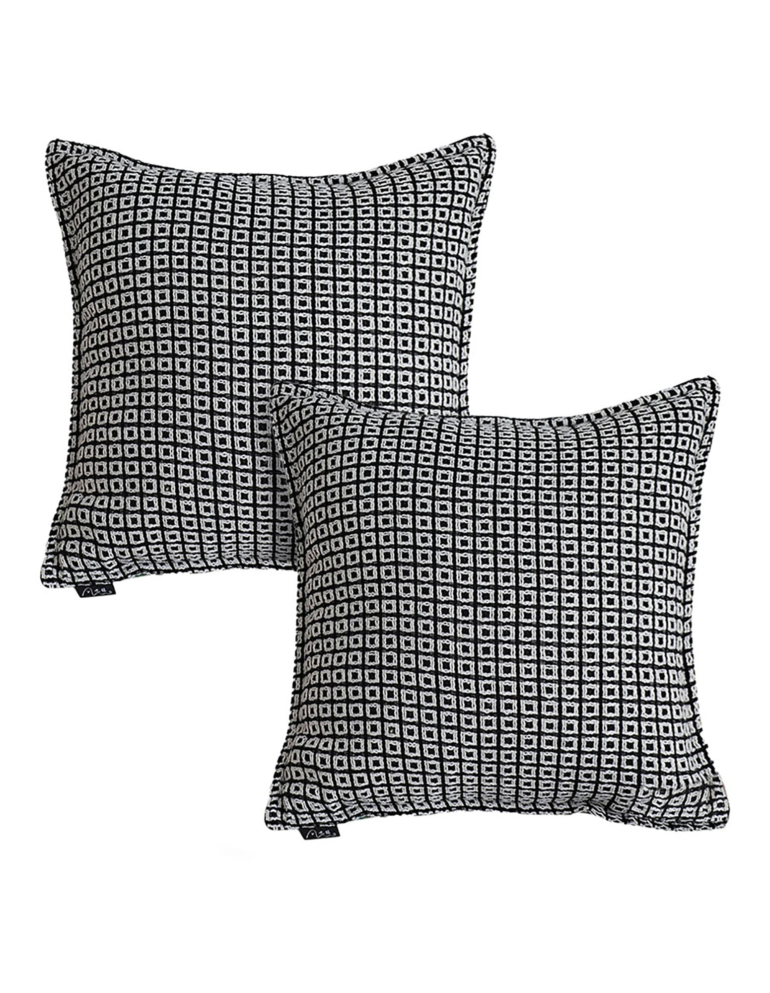 SOGA 2X 45cm Monochrome Black & White Decorative Polyester Pillowcase