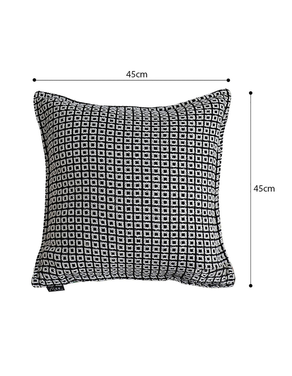 SOGA 2X 45cm Monochrome Black & White Decorative Polyester Pillowcase