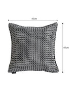 SOGA 2X 45cm Monochrome Black & White Decorative Polyester Pillowcase
