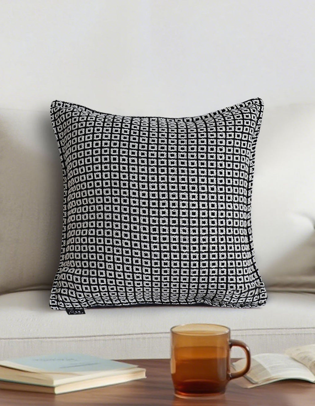SOGA 2X 45cm Monochrome Black & White Decorative Polyester Pillowcase