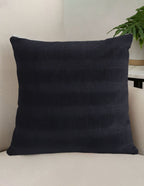 SOGA 2X 45cm Luxurious Black Velvet Polyester Throw Pillow Cover
