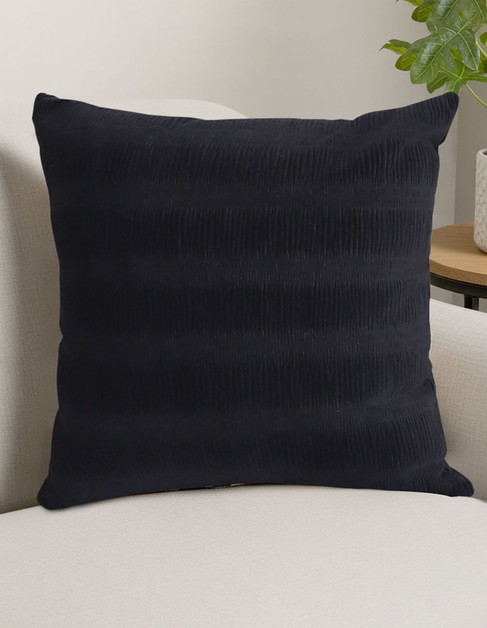 SOGA 2X  45cm Abstract Brown/Orange Velvet Polyester Throw Pillow Cover