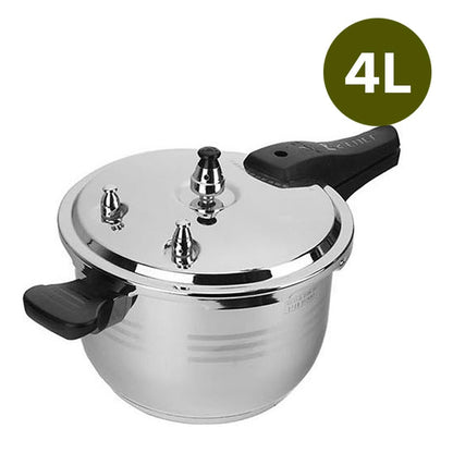 2X 4L Commercial Grade Stainless Steel Pressure Cooker