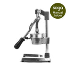 SOGA Manual Citrus Juicer – Commercial Hand Press Orange Juice Extractor & Squeezer, Black